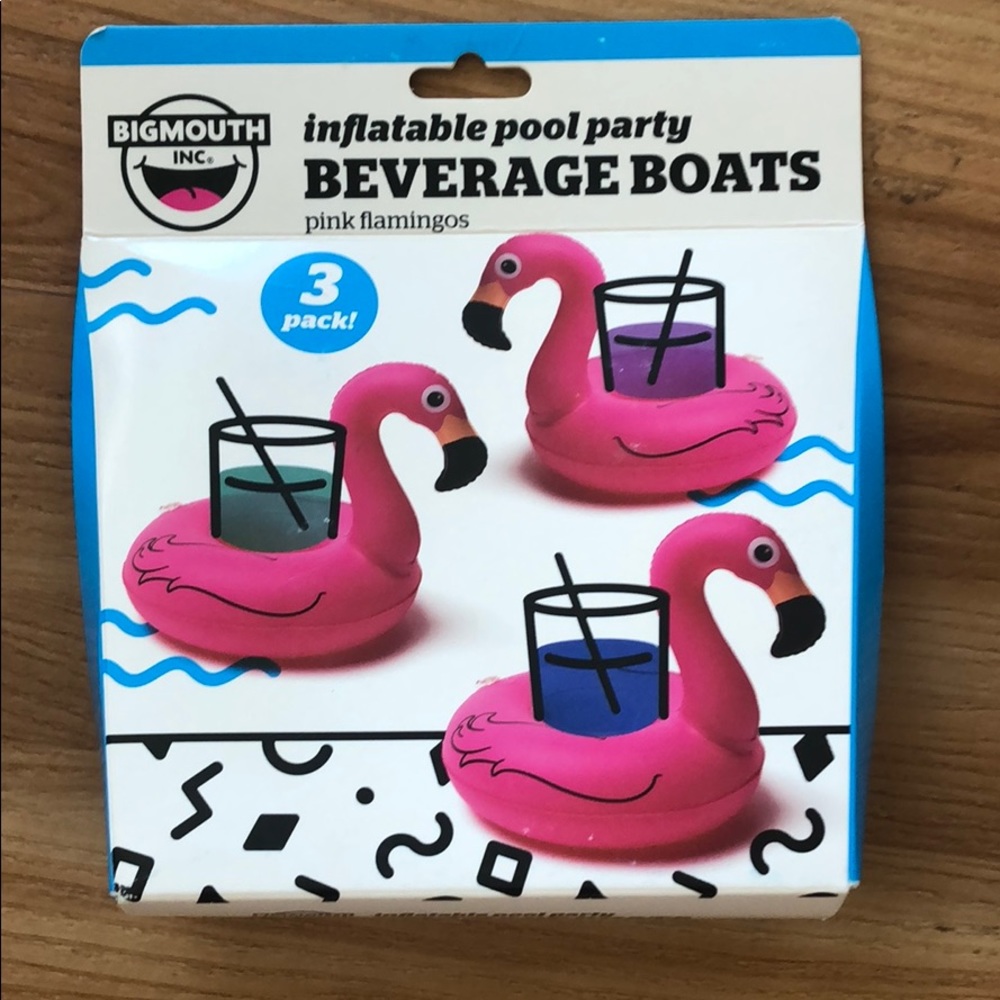 Inflatable Flamingo Drink Floaties - Bachelorette